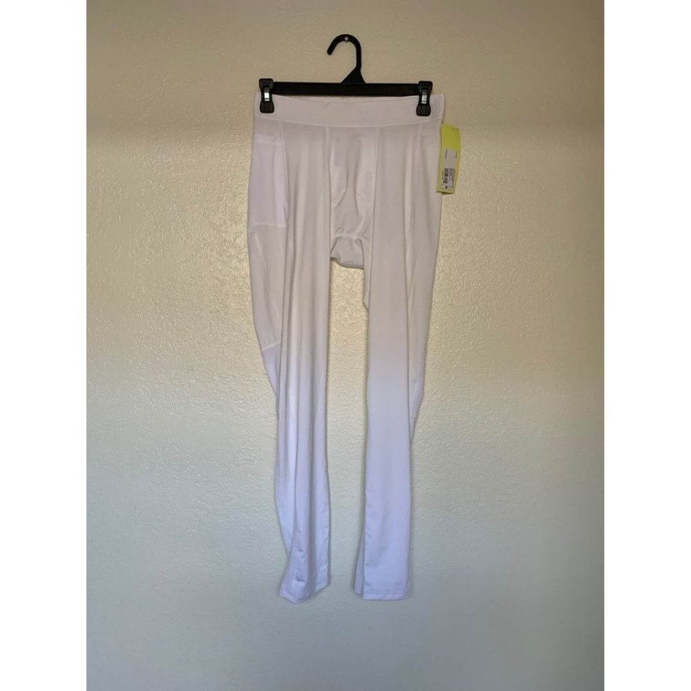 Men's Medium White Thermal Bottoms Tights - Picture 7 of 10